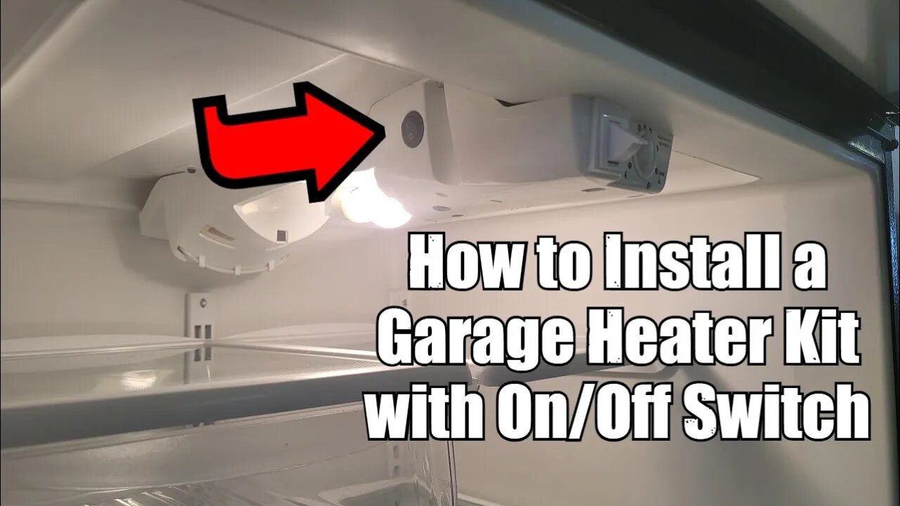 Installing a Garage Refrigerator Kit with On/Off Switch to Keep Refrigerator Cold in a Garage