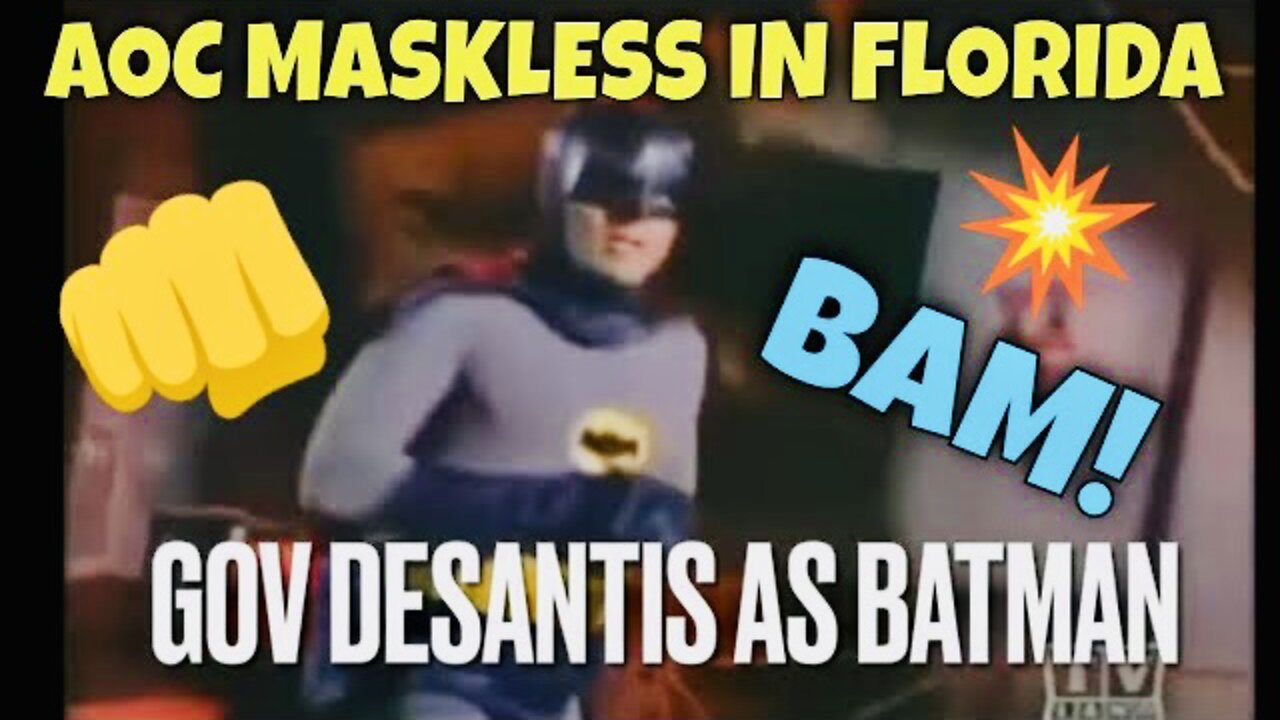 Ron DeSantis KAPOWS AOC