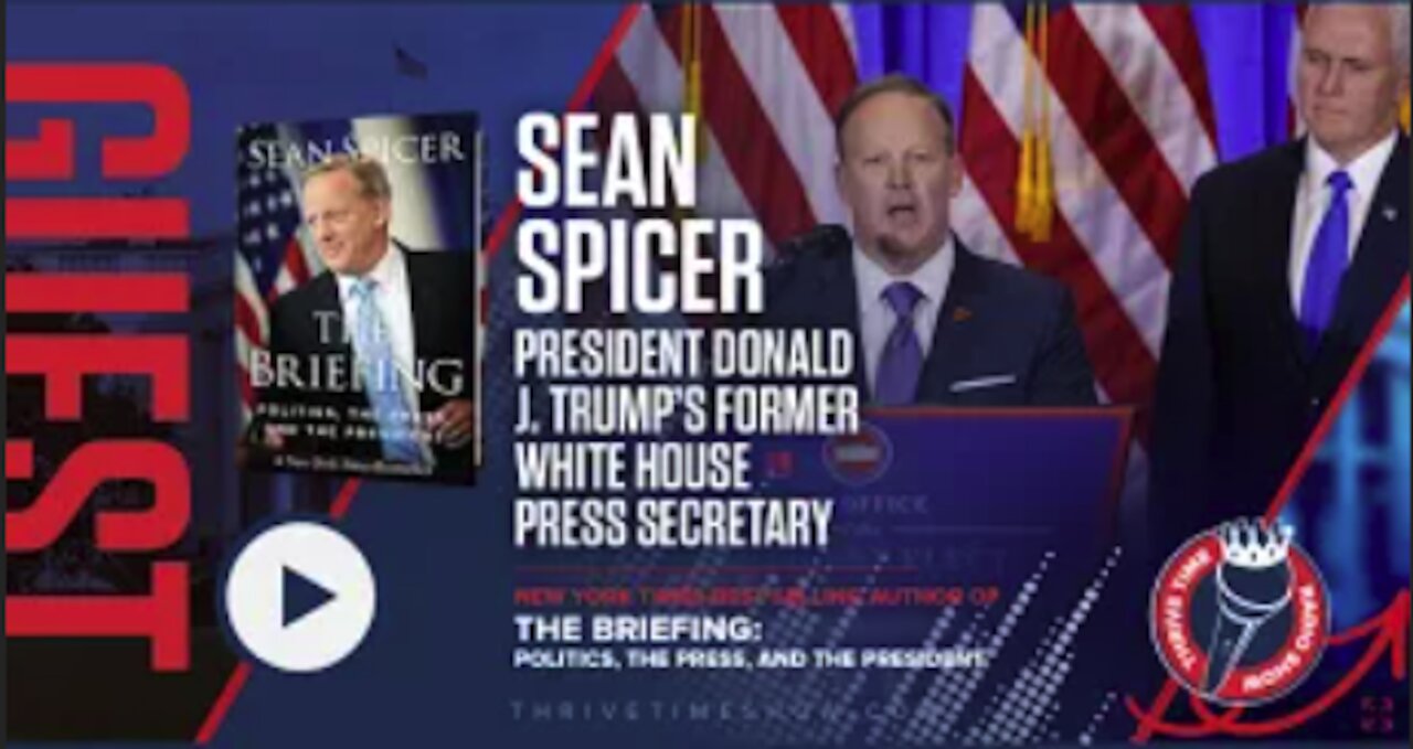 Sean Spicer | President Donald J. Trump’s Former White House Press Secretary and Best-Selling Author