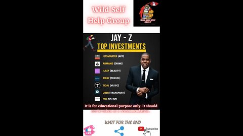 🔥Jay Z top investments🔥#short🔥#motivation🔥#wildselfhelpgroup🔥9 march 2022🔥