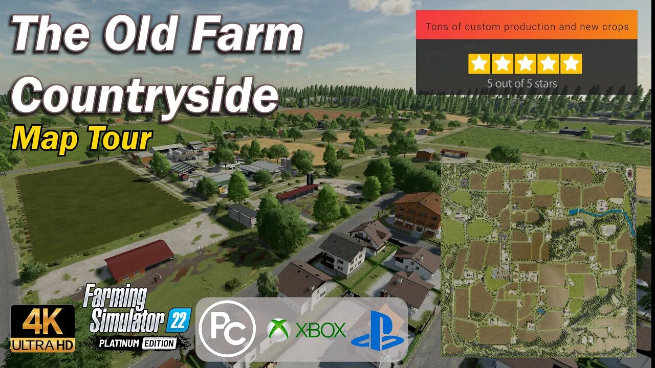 The Old Farm Countryside | Map Tour | Farming Simulator 22