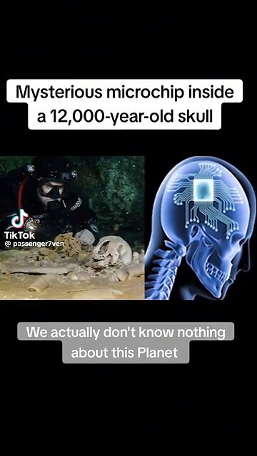 Mysterious 12,000 year old skull And microchip inside, Bealive or not