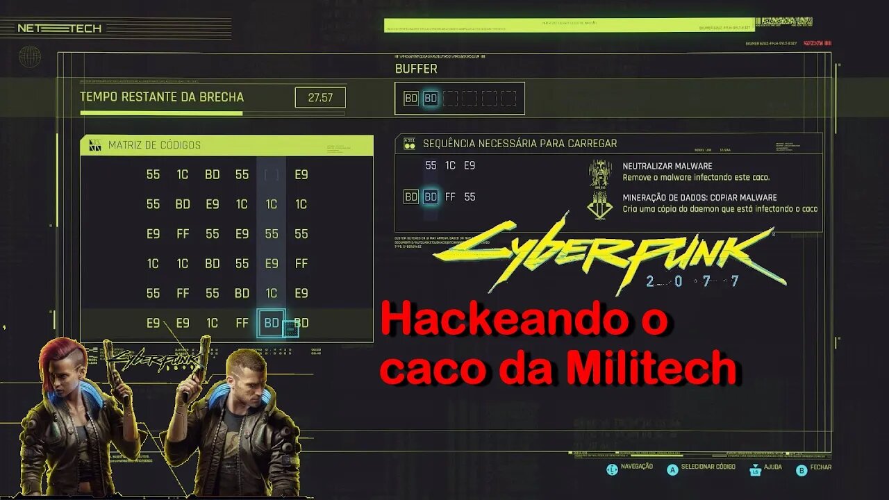 Hackeando o caco de dados da Militech - Cyberpunk 2077, #cortes