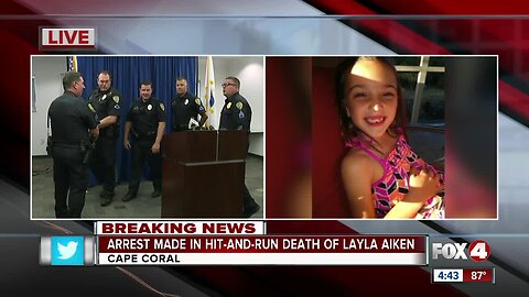 Police make arrest in death of 8 year old Layla Aiken Cape Coral