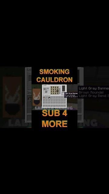 Minecraft: How To Make A Smoking Cauldron Banner