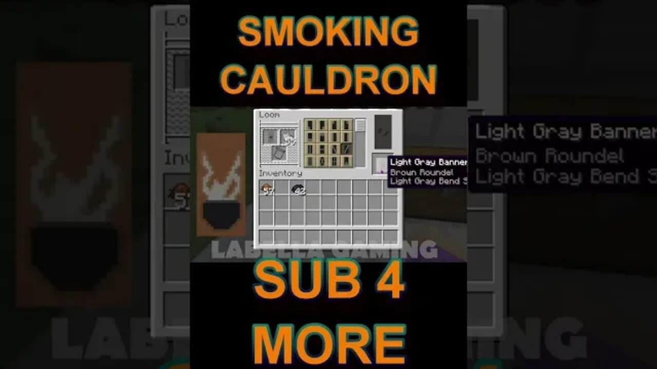 Minecraft: How To Make A Smoking Cauldron Banner