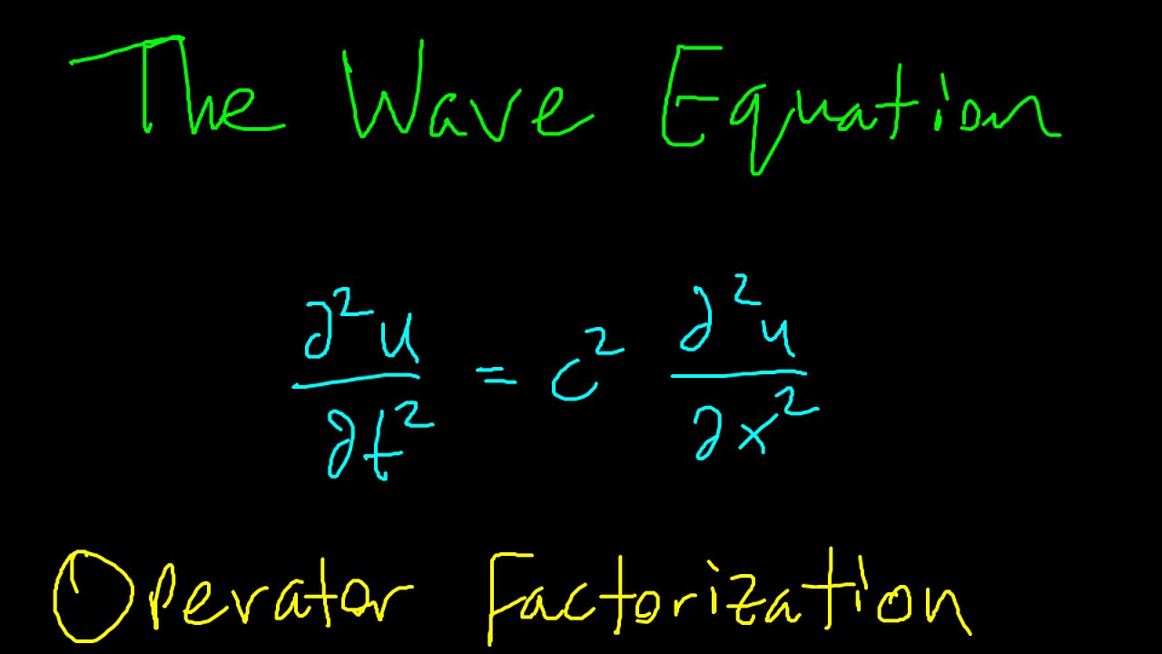 2nd-Order PDEs - Solving the 1D Wave Equation Using Operator Factorization