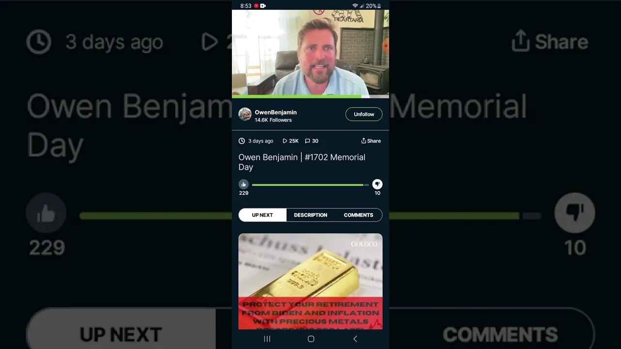 Owen Benjamin 1702 Live Stream