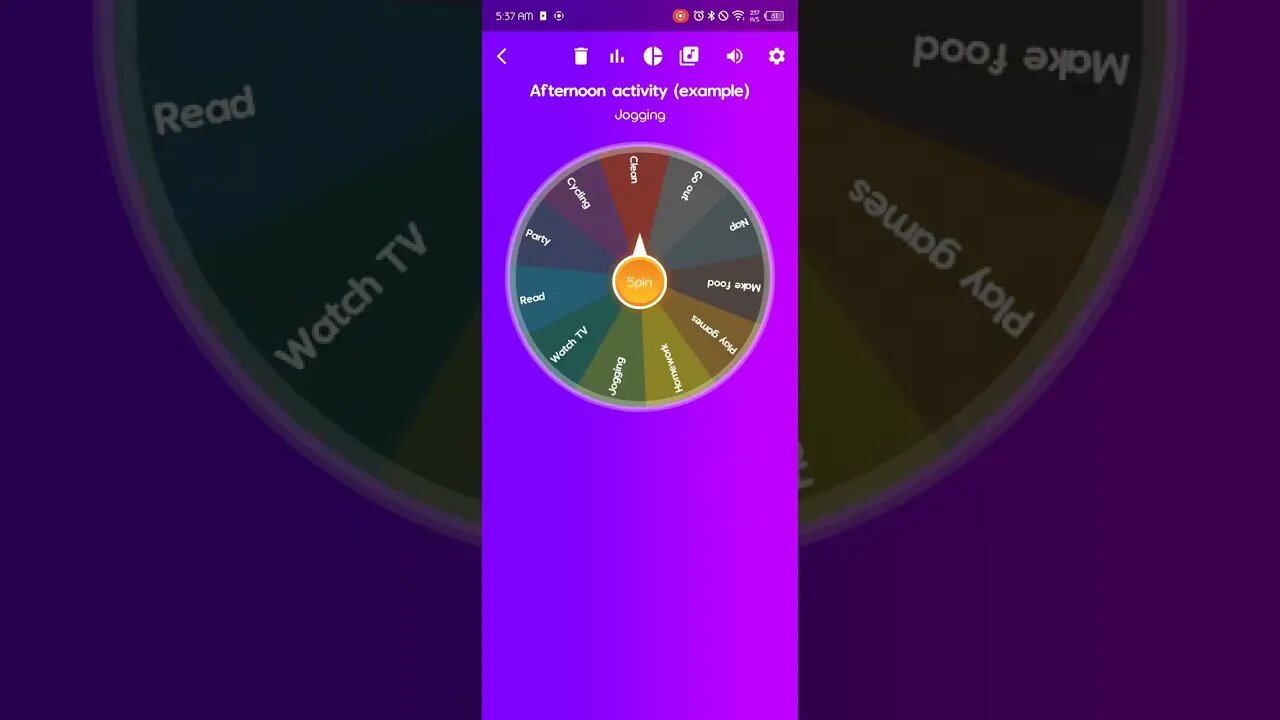 SPIN THE WHEEL AFTERNOON ACTUALLY