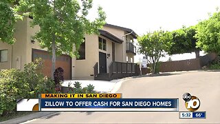 Zillow to offer cash for San Diego homes