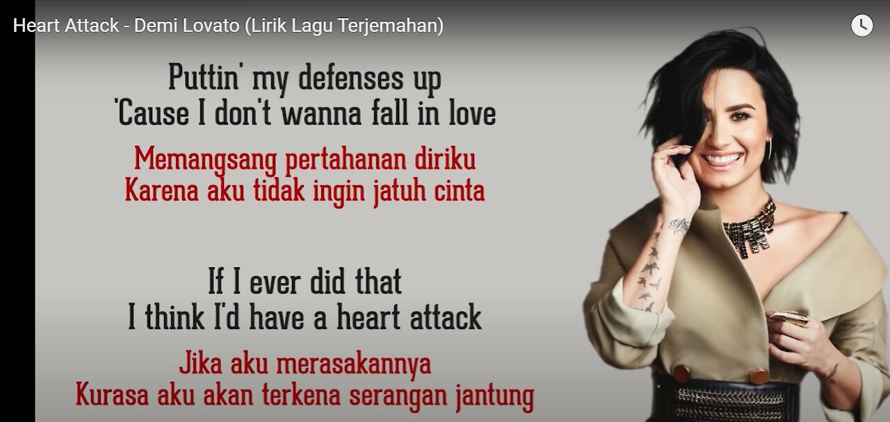 Heart Attack - Demi Lovato (Lirik Lagu Terjemahan)