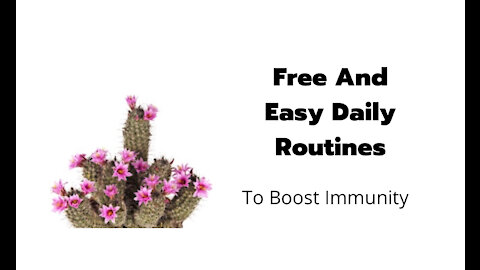 Free & Easy Daily Routines to boost immunity