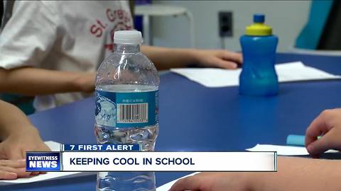 Why does school office have air conditioning but my son's classroom does not? Mom asks--6pm