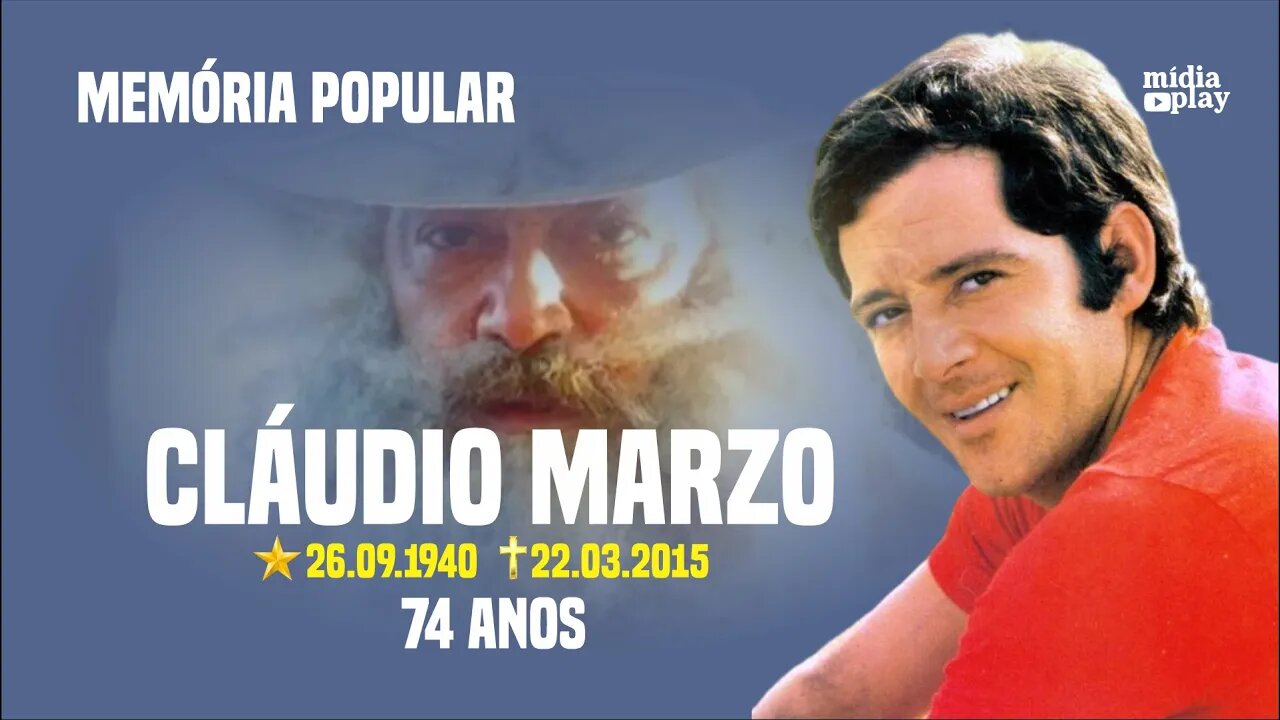 CLÁUDIO MARZO ESTÁ NA MEMÓRIA POPULAR