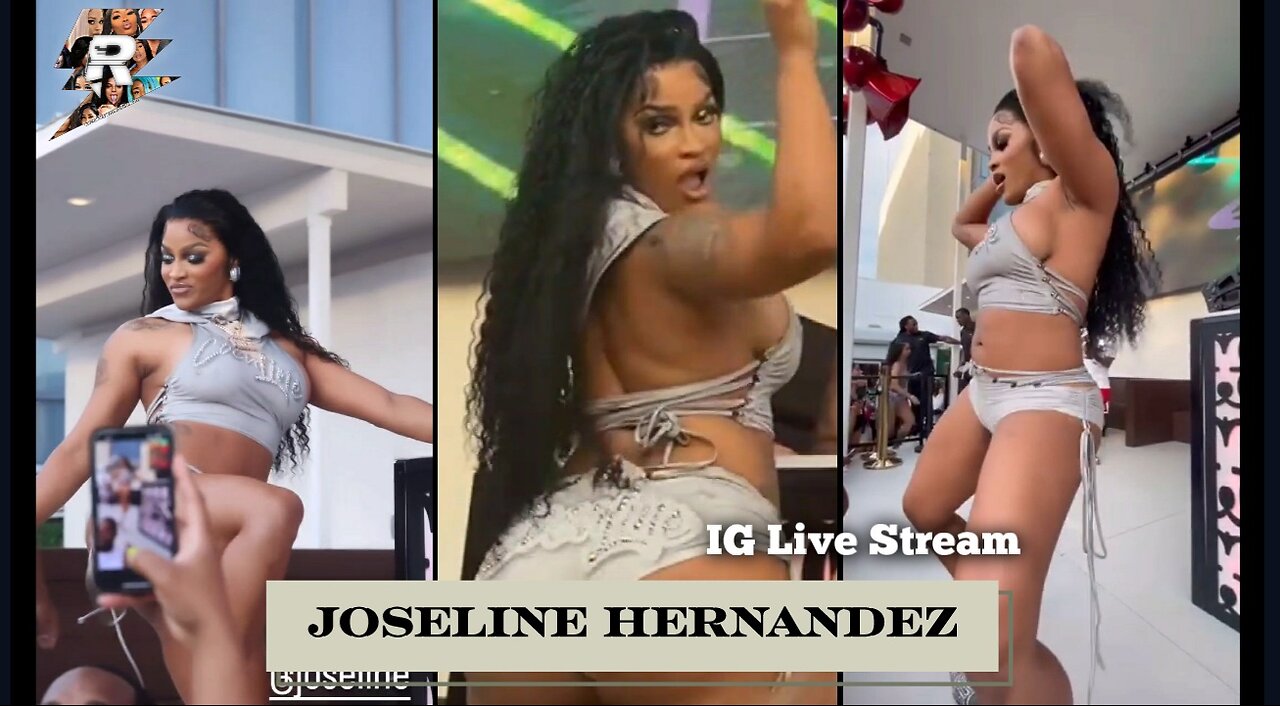 Joseline Hernandez twerking on stage at event