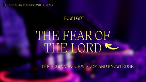 The Fear of the Lord