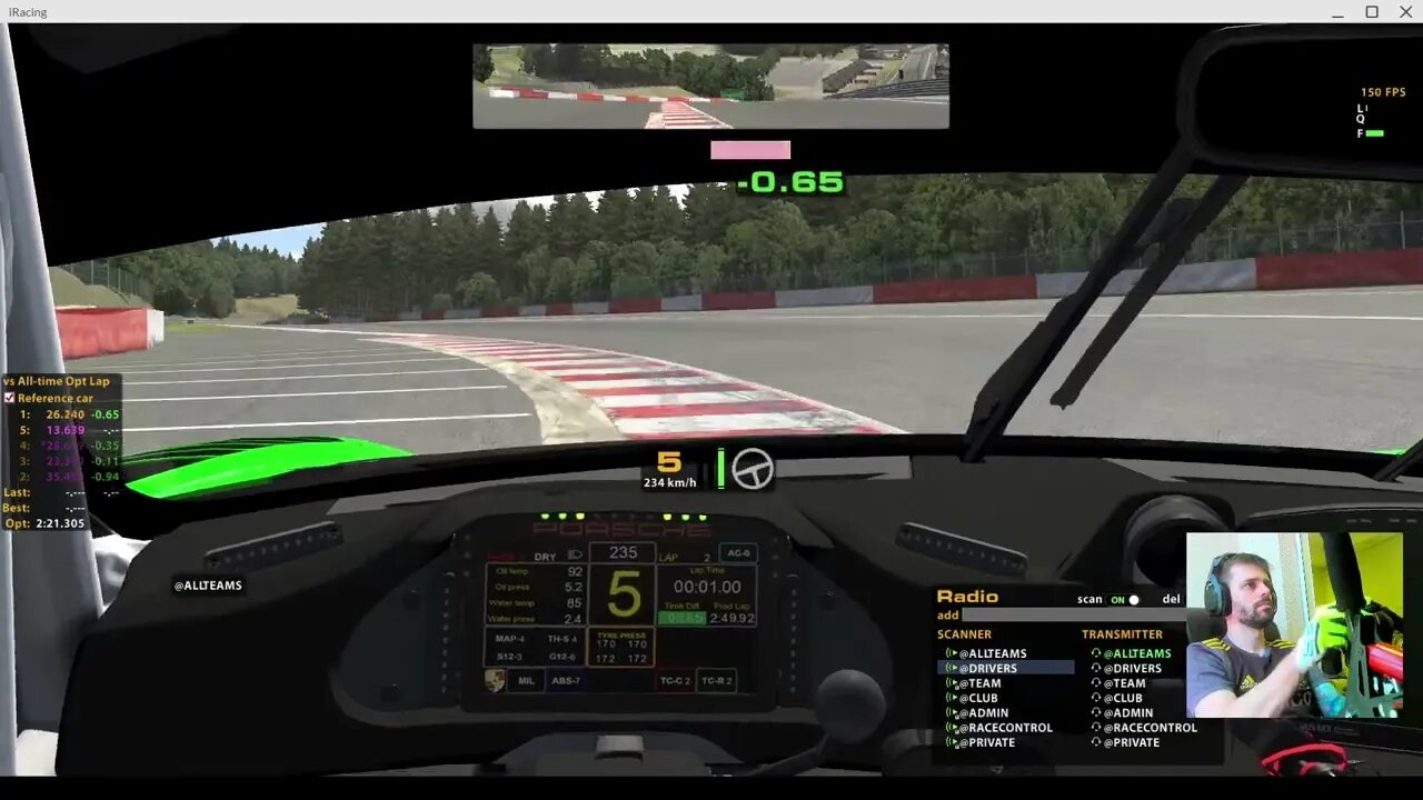 PORSCHE - SPA | TESTE AI TRACK C/ WEBCAM [AG23] [UNLIMITED] [RFAB]