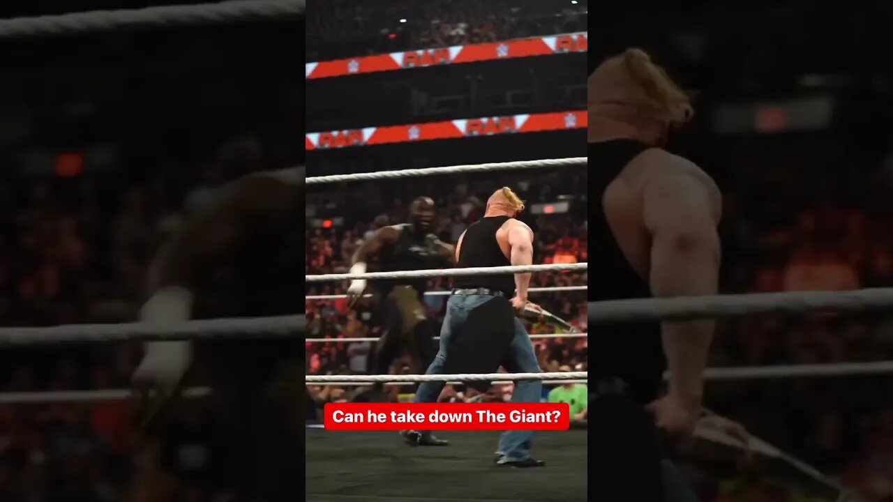 Brock Lesnar Vs Omos WWE Raw 28 March 2023 WWE Raw highlights Match on #wweraw #shorts