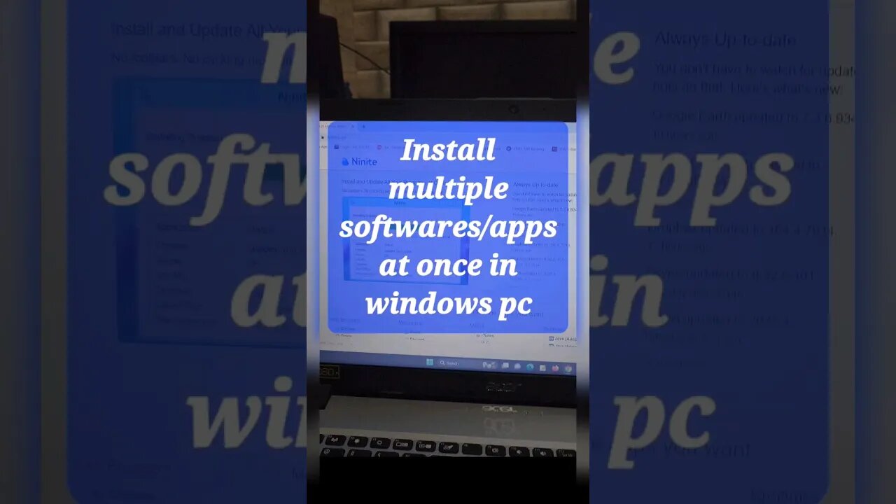 Install multiple softwares/apps at once in windows pc #shorts #youtubeshorts