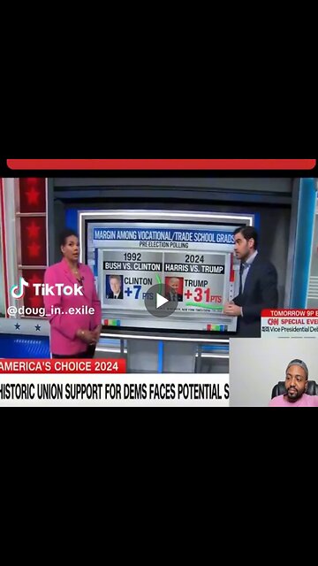 MSNBC hosts panic as they look at Trump’s polling numbers with minorities.