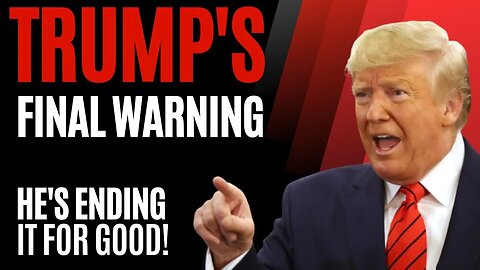 TRUMP'S FINAL WARNING to the Cartels!