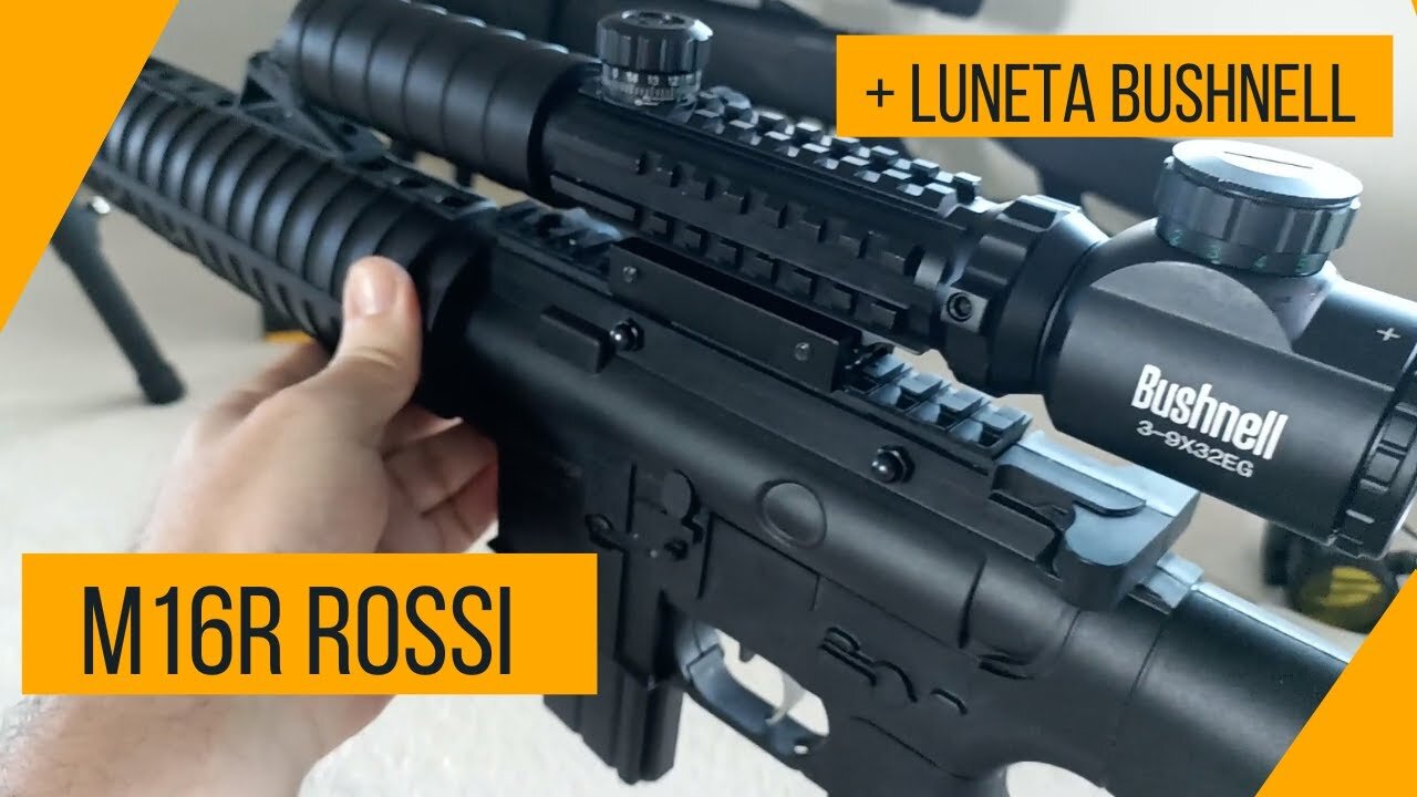 M16R ROSSI - CARABINA COM LUNETA e SEM INSTALAR MOULT de ABSORÇÃO de IMPACTO PODE? (+DICAS SIMPLES)