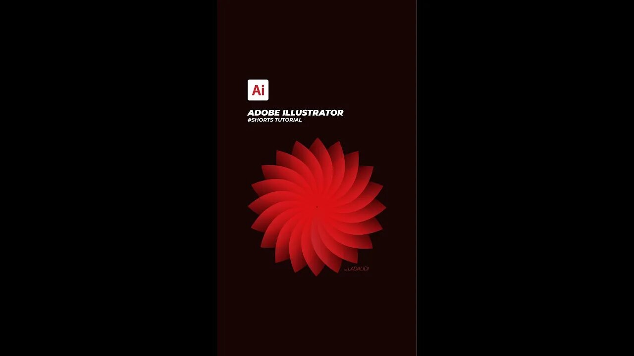 How To Create Flower Petal in Adobe Illustrator #Shorts Tutorial