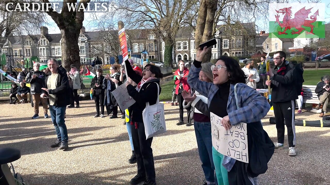 Grange Gardens 2, March against Racism and islamophobia, Cardiff