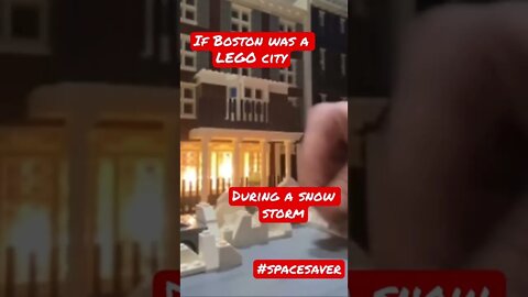 If Boston was a LEGO City During a Snow Storm