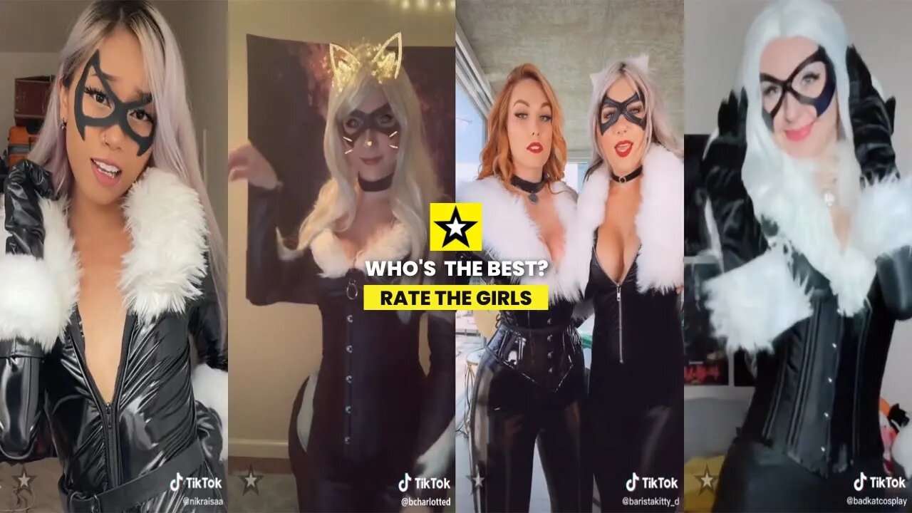 Rate the Girls: Best Spiderman Black Cat TikTok Cosplay Challenge #3 (Marvel) 🕷😼