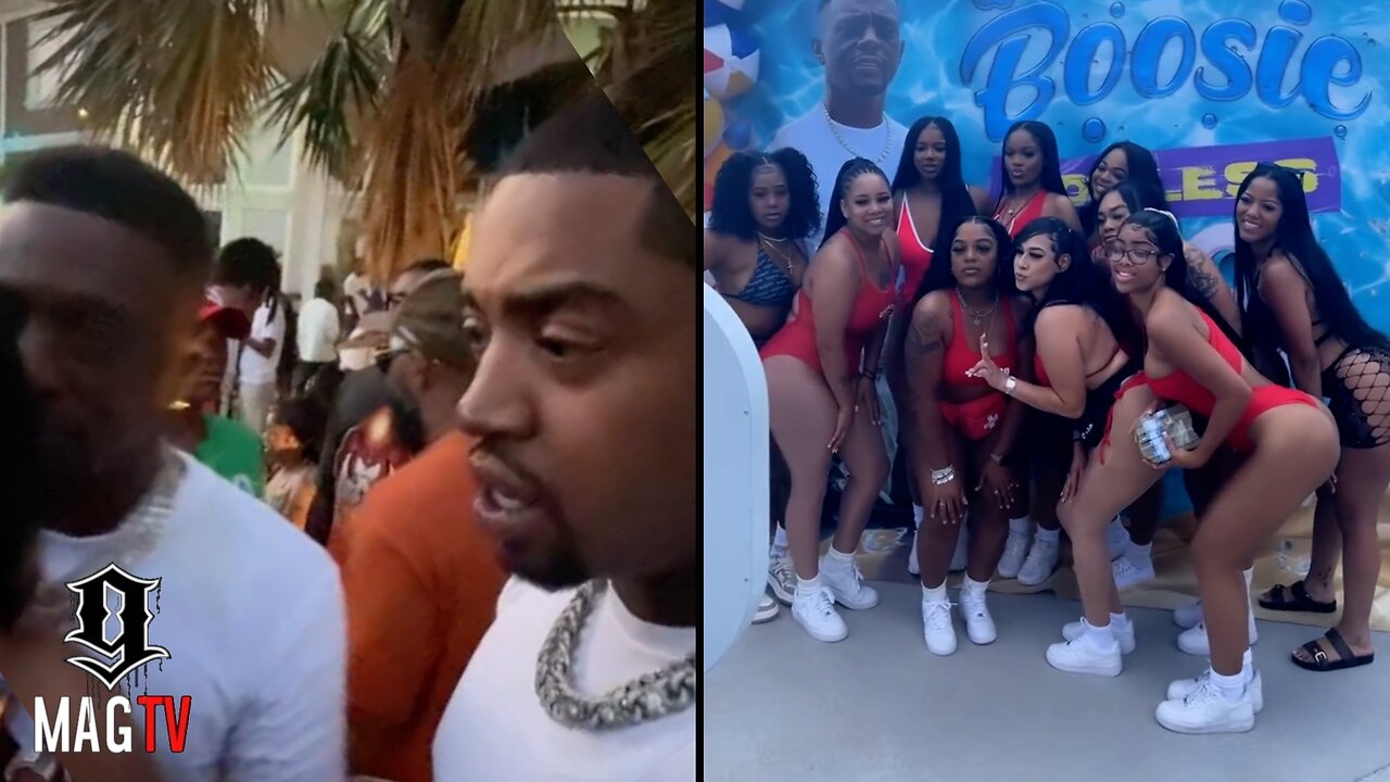 Scrappy Pulls Up To Boosie's Wild Pool Party And Can't Believe All The Baddies In Attendance! 😍