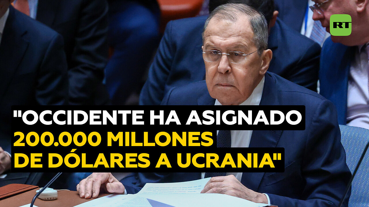 Lavrov: Occidente "enterró" en Ucrania más de 200.000 millones de dólares en dos años