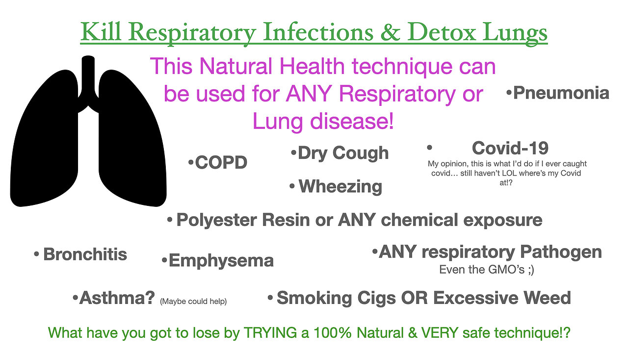 Kill Respiratory Infections & Detox Lungs Naturally