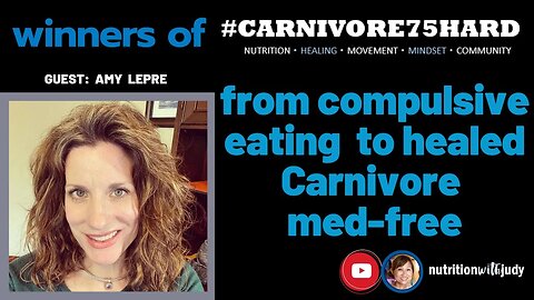 #Carnivore75Hard WINNER: From compulsive eating to healed Carnivore med-free - Amy's Journey