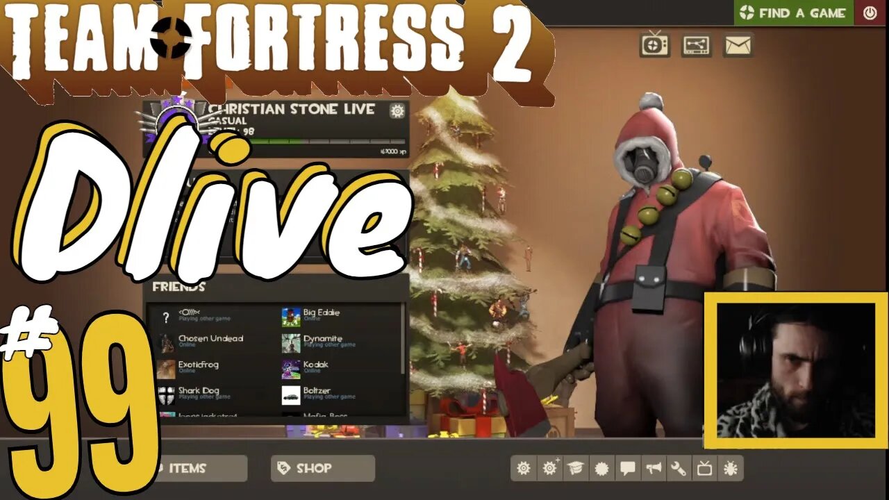 #99 "Follow The White Rabbit On Dlive!" Team Fortress 2! Christian Stone LIVE