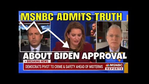 WOW! Hold Up, Wait a Minute, MSNBC Admits Biden Approval Rating is LOW!