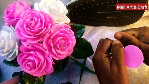 How to Make Foam Rose Flower