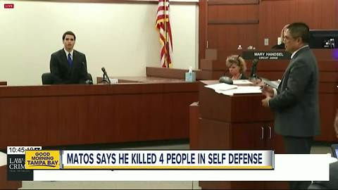 Quadruple murder suspect Adam Matos takes stand, claims self-defense led to killings