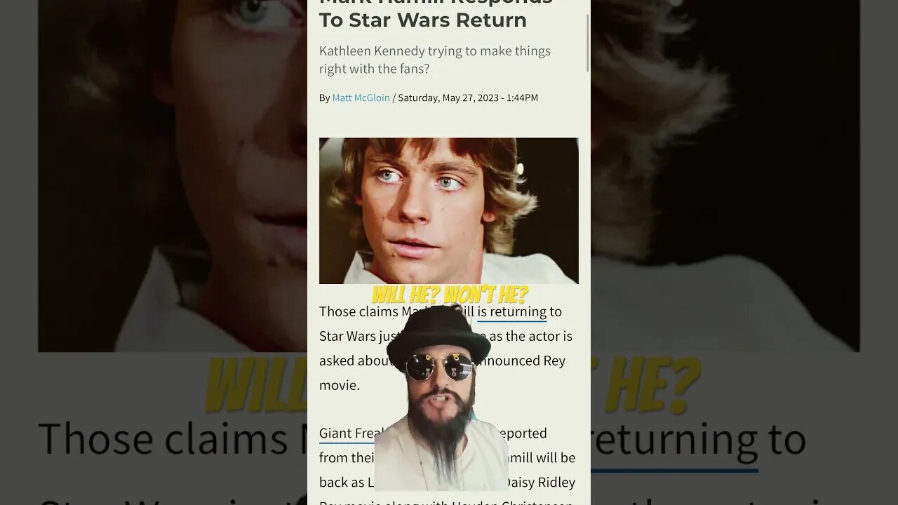 Star Wars LEGEND Asked About Potential Movie Return #starwars #disney #shorts