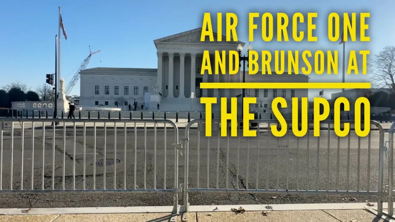 Watching Air Force One, the Brunson decision, and scootering around a cold Washington, D.C.