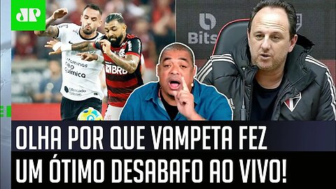 "POR%@! Queria EU JOGAR HOJE EM DIA para..." OLHA por que Vampeta DESABAFOU AO VIVO!