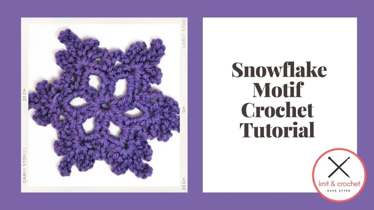 Motif of the Month December 2013: Snowflake Motif Crochet Tutorial