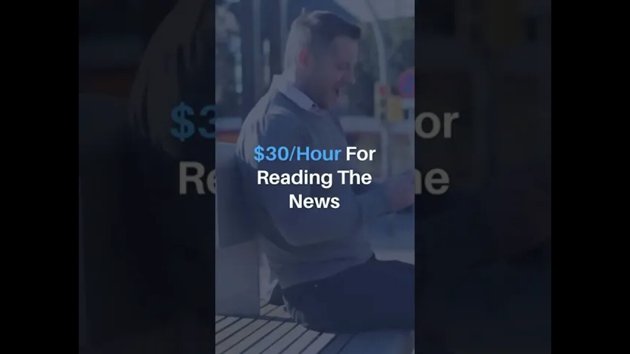 How to make money online and cash out | $30/hour for reading the news | #shorts