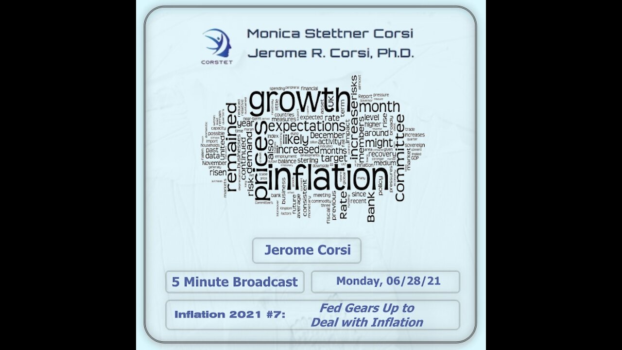 Corstet 5 Minute Overview: Inflation #7 - Fed Gears Up To Deal With Inflation