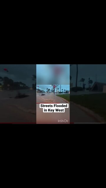 Key West Streets Flowing with Water! #shorts #hurricaneian #keywest