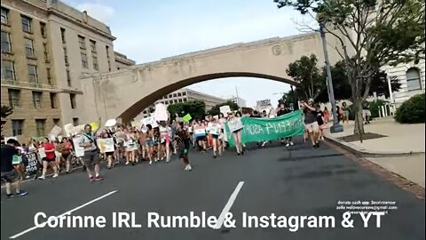 6.26.2022 LIVE Washington DC Protest & march about the Roe vs Wade abortion issue