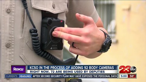 KCSO almost done adding 92 body cameras to metro patrol deputies
