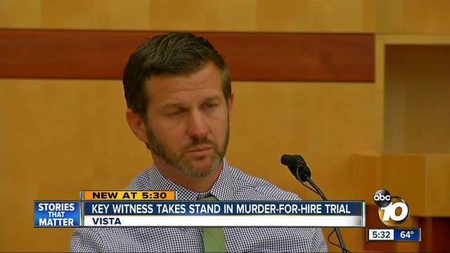 Witness takes stand in murder-for-hire trial