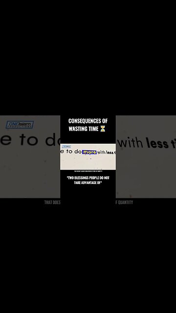 WASTING TIME #islamicreminder