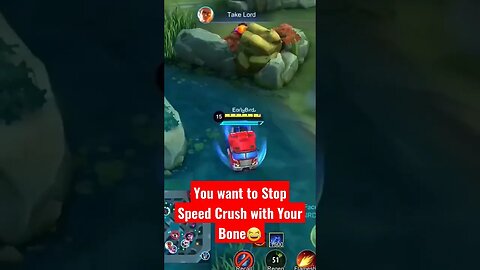 Speed Driving Jhonson Stop by Crushing Enemies Bone😂lol #razimaruyama #mobilelegend #crush #jhonson